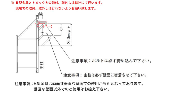 B型金具（オプション）