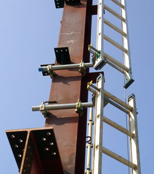 Ｈ柱用梯子ホルダー